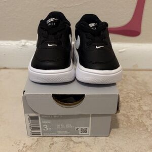 Toddler Nike Air Force 1 '18 Casual Shoes Black/White 905220 002 Size 3C